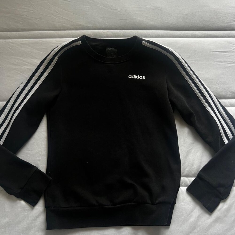 Adidas Women's Black and White Sweatshirt